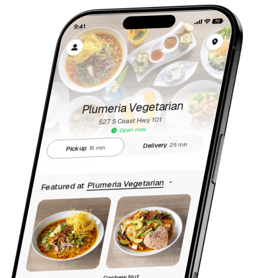 Plumeria Vegetarian app preview