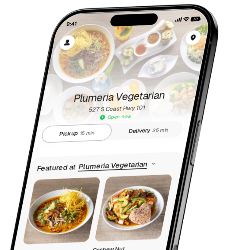 Plumeria Vegetarian app preview